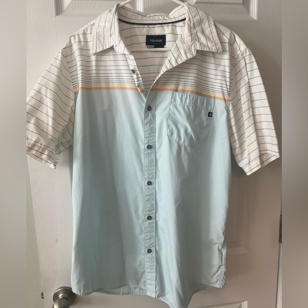 Marmot men’s short sleeve dry fit button down